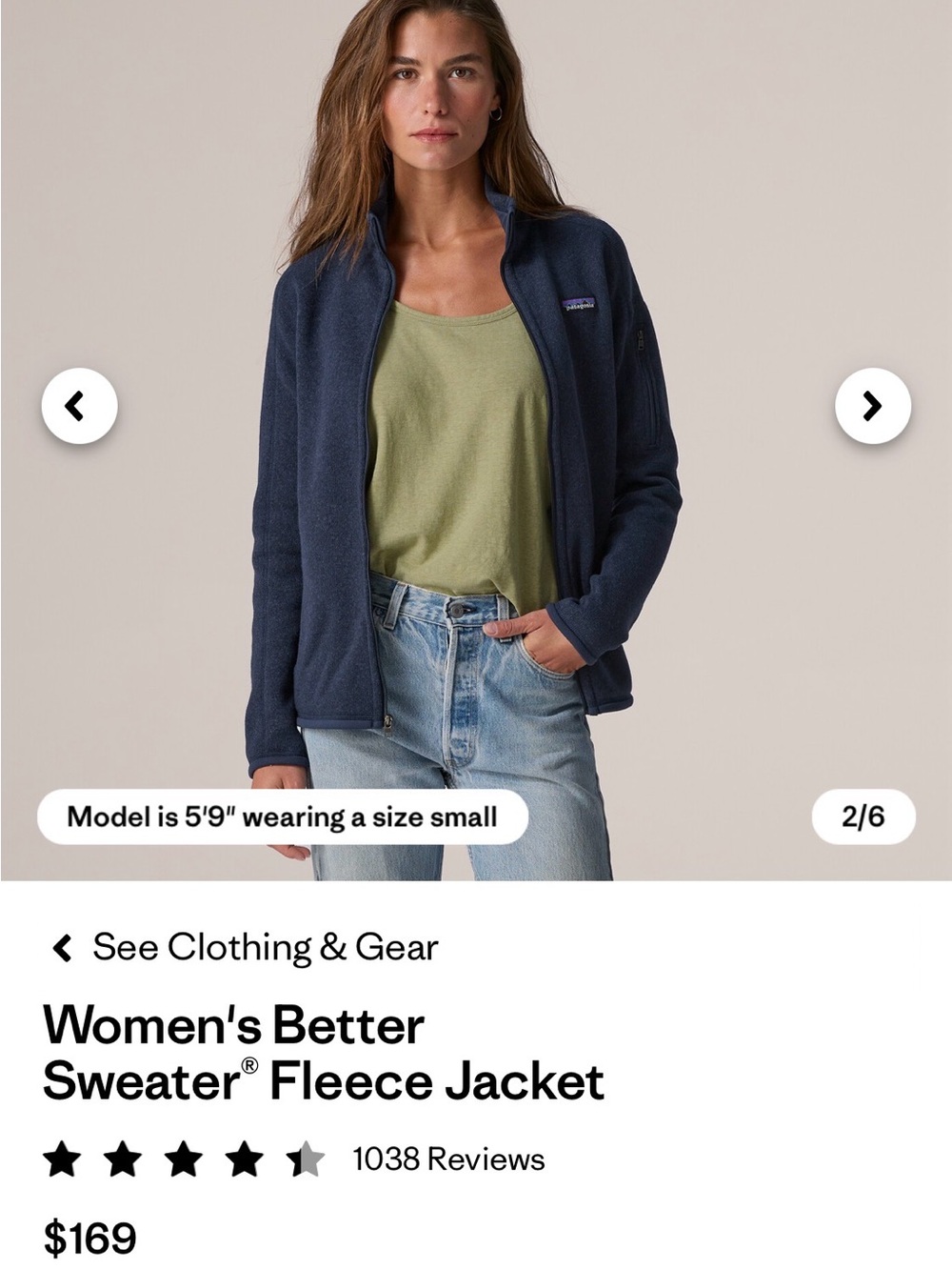 Patagonia Navy Women's Fleece Jacket